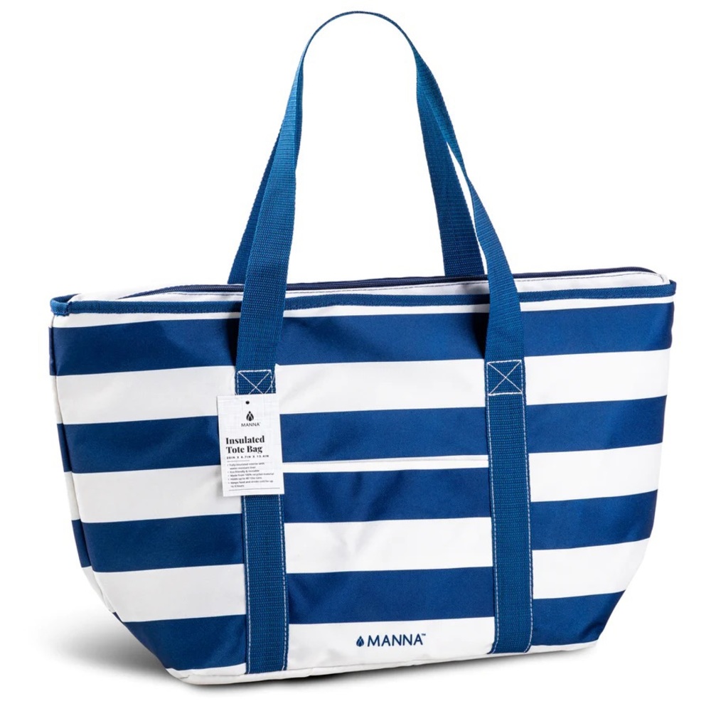 NWT Insulated Tote Bag - Navy/White